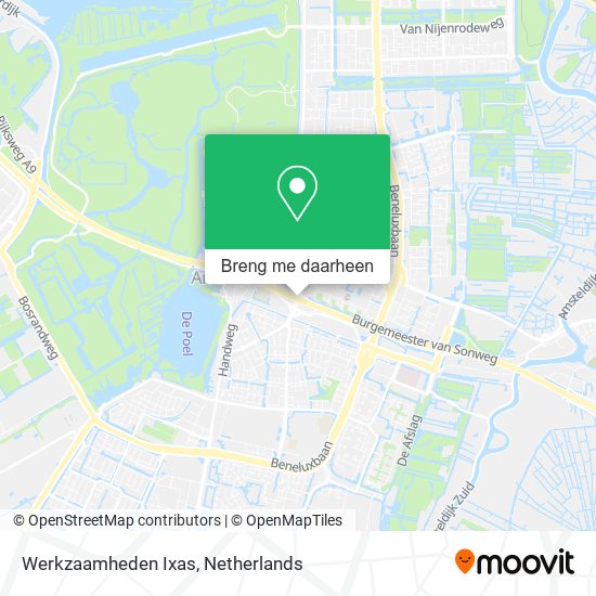 Werkzaamheden Ixas kaart