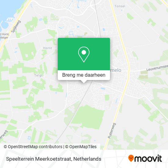 Speelterrein Meerkoetstraat kaart