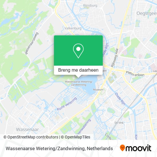 Wassenaarse Wetering / Zandwinning kaart