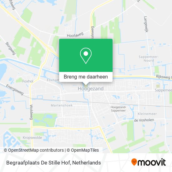 Begraafplaats De Stille Hof kaart