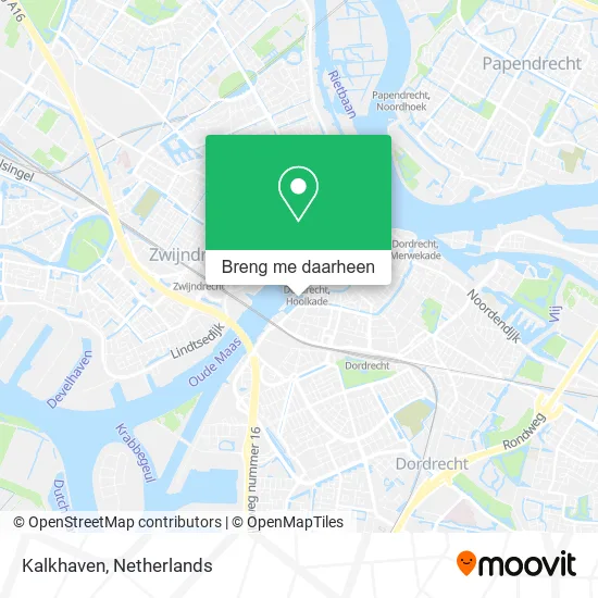 Kalkhaven kaart