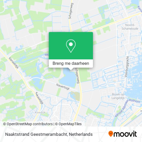 Naaktstrand Geestmerambacht kaart