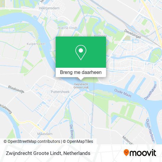 Zwijndrecht Groote Lindt kaart