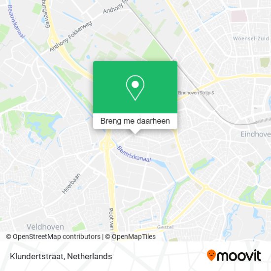 Klundertstraat kaart