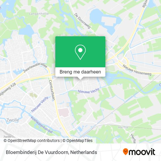 Bloembinderij De Vuurdoorn kaart