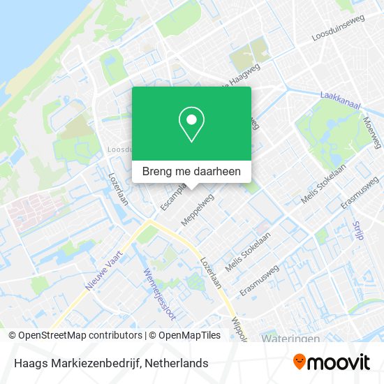 Haags Markiezenbedrijf kaart