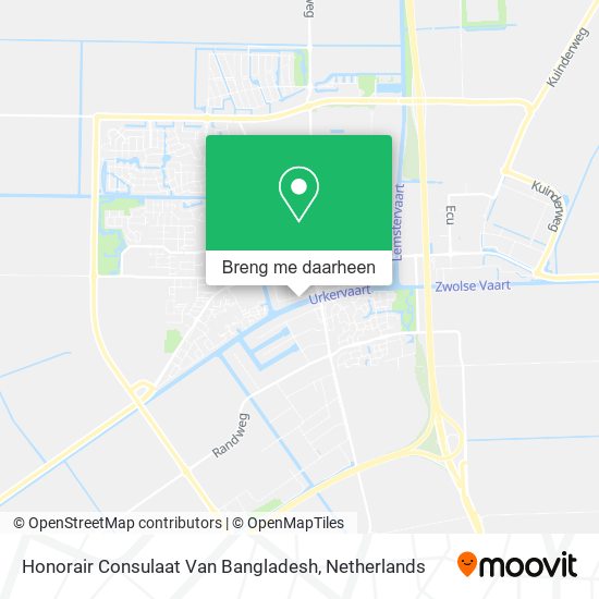 Honorair Consulaat Van Bangladesh kaart