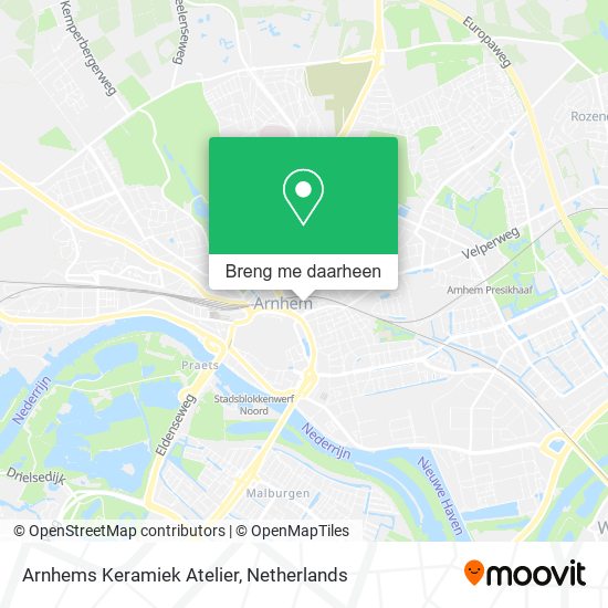 Arnhems Keramiek Atelier kaart