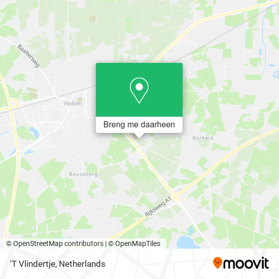 'T Vlindertje kaart