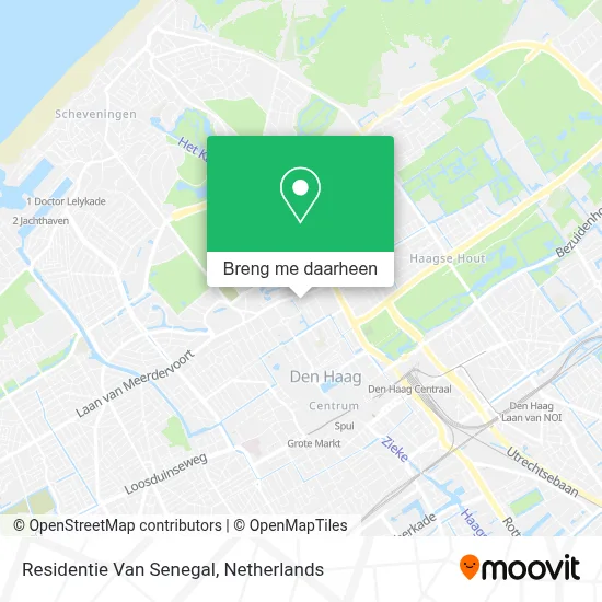Residentie Van Senegal kaart