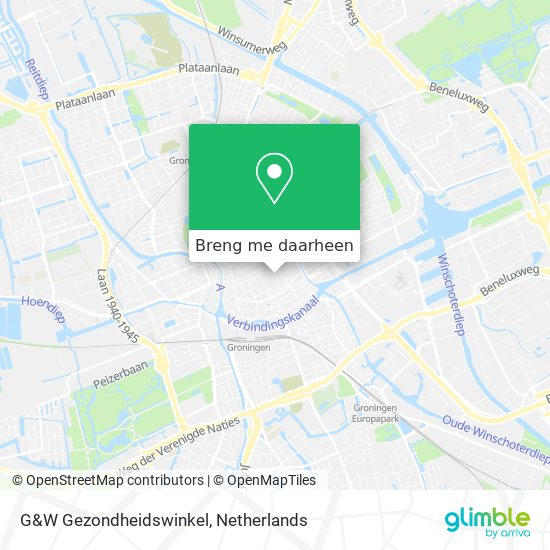 G&W Gezondheidswinkel kaart