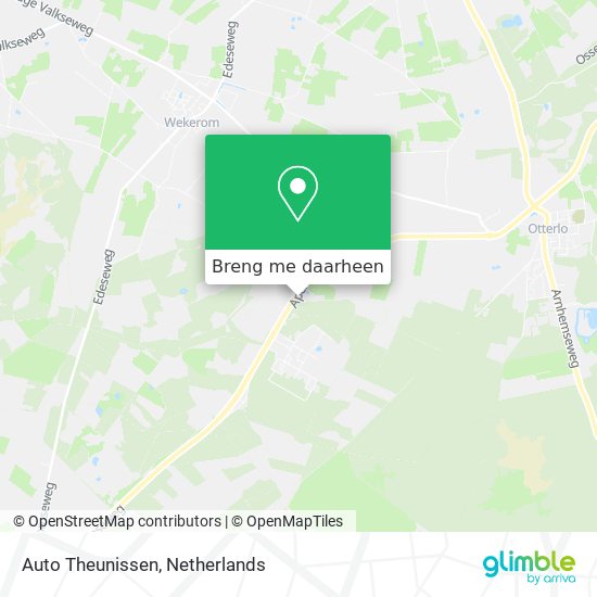 Auto Theunissen kaart