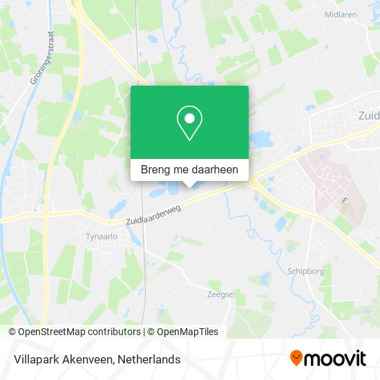 Villapark Akenveen kaart