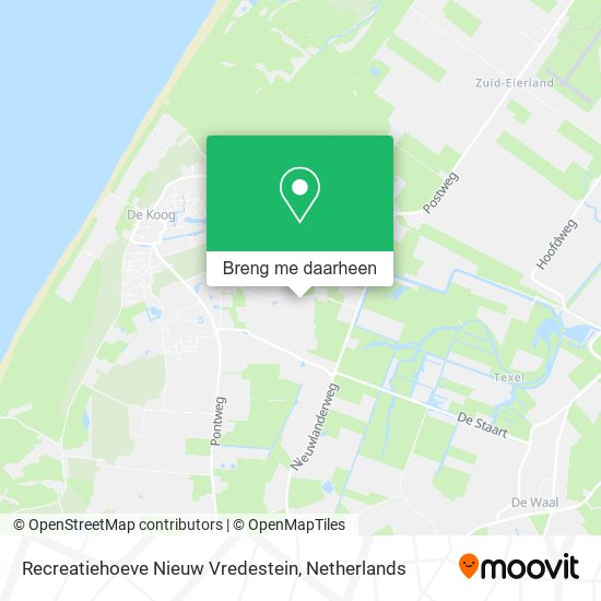 Recreatiehoeve Nieuw Vredestein kaart