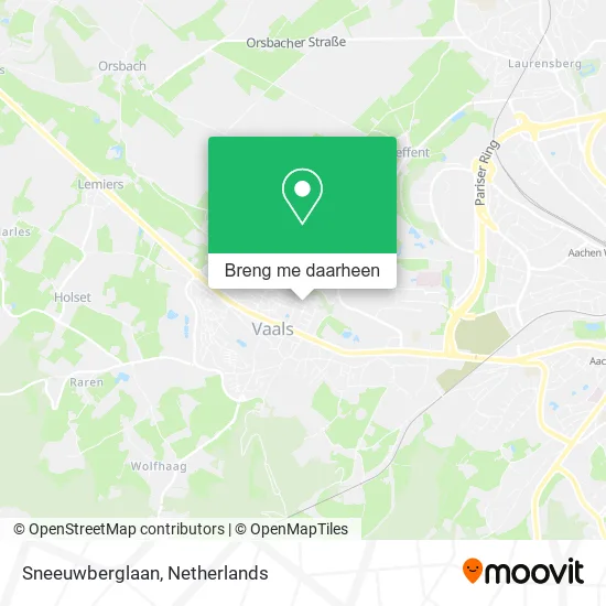Sneeuwberglaan kaart