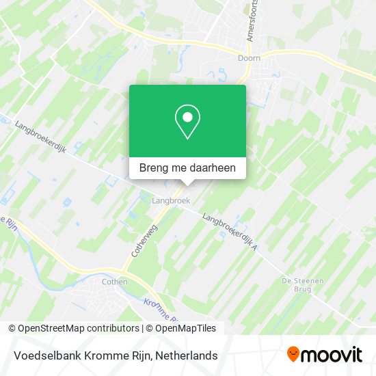 Voedselbank Kromme Rijn kaart