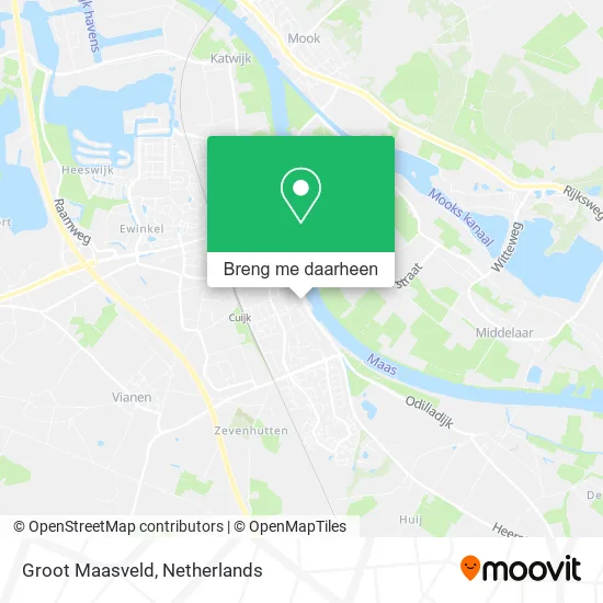 Groot Maasveld kaart