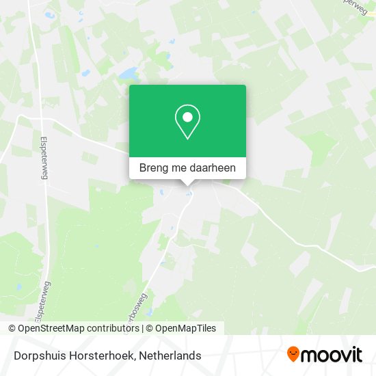 Dorpshuis Horsterhoek kaart