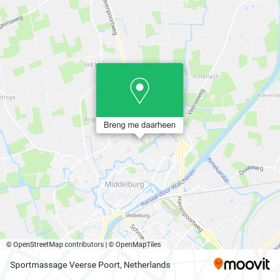 Sportmassage Veerse Poort kaart