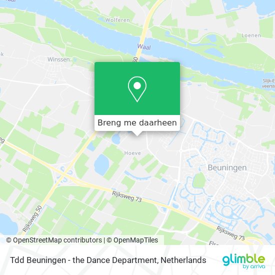 Tdd Beuningen - the Dance Department kaart