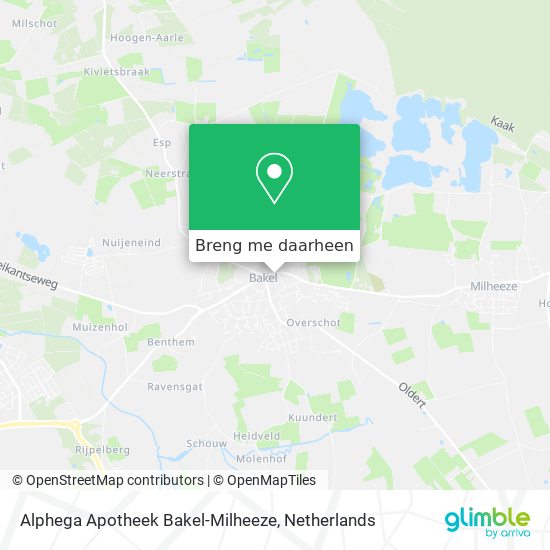 Alphega Apotheek Bakel-Milheeze kaart