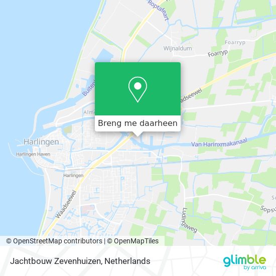 Jachtbouw Zevenhuizen kaart