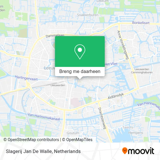 Slagerij Jan De Walle kaart