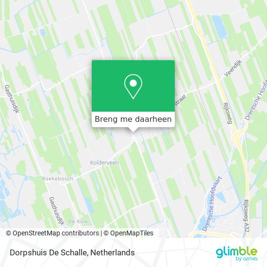 Dorpshuis De Schalle kaart