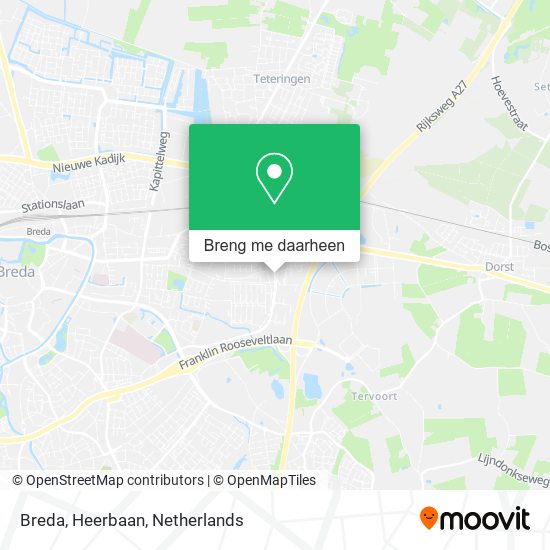 Breda, Heerbaan kaart