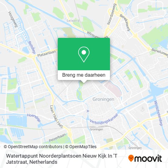Watertappunt Noorderplantsoen Nieuw Kijk In 'T Jatstraat kaart