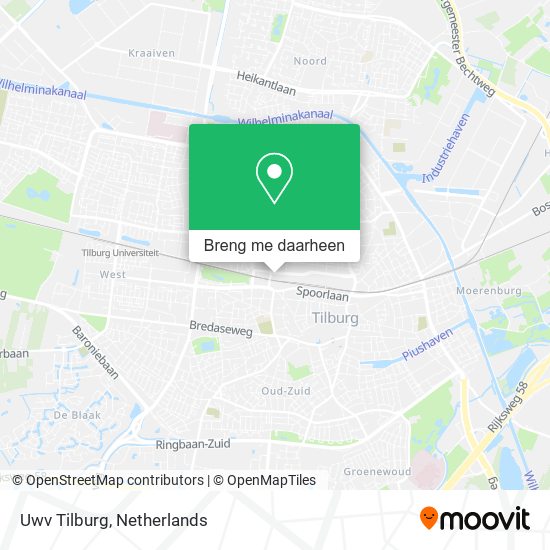 Uwv Tilburg kaart