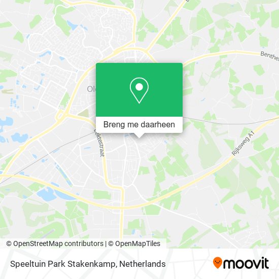 Speeltuin Park Stakenkamp kaart