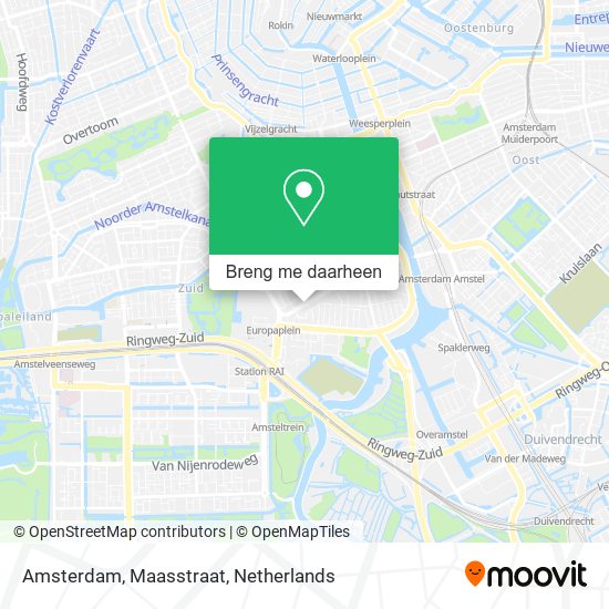 Amsterdam, Maasstraat kaart