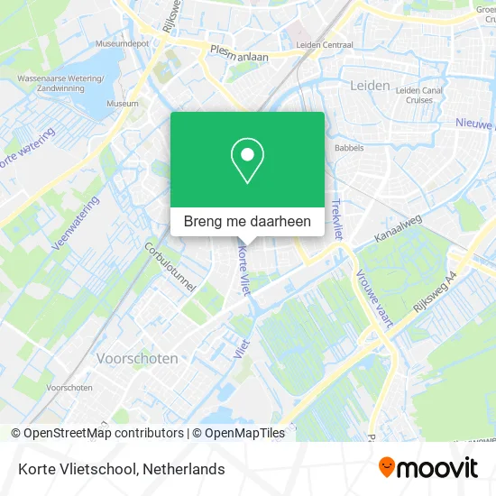 Korte Vlietschool kaart