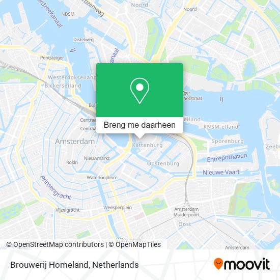 Brouwerij Homeland kaart