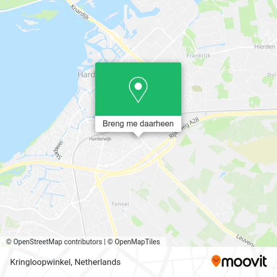 Kringloopwinkel kaart
