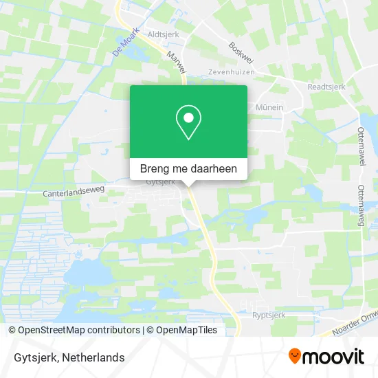 Gytsjerk kaart