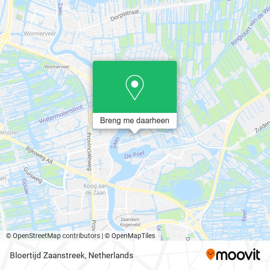 Bloertijd Zaanstreek kaart