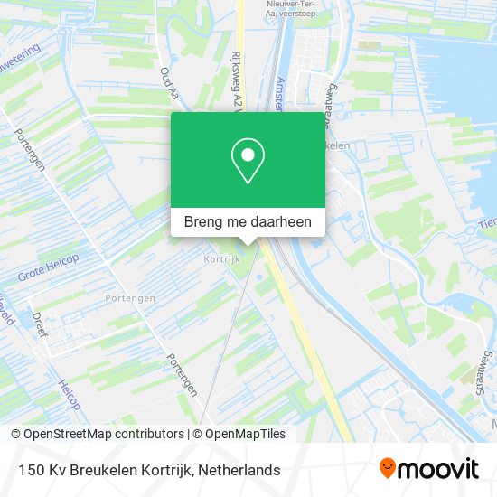 150 Kv Breukelen Kortrijk kaart