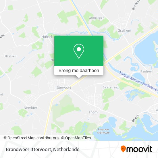 Brandweer Ittervoort kaart