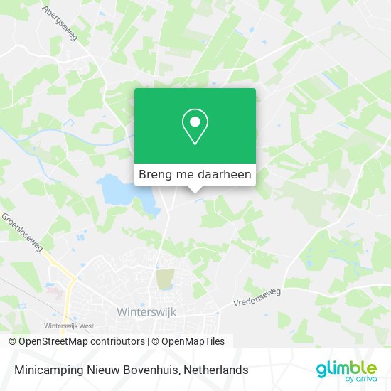 Minicamping Nieuw Bovenhuis kaart