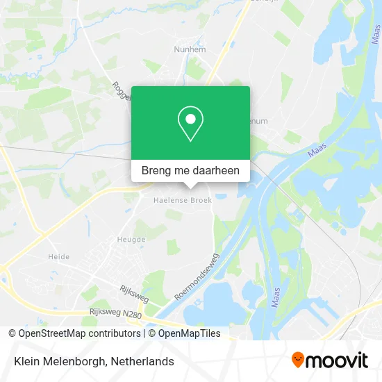 Klein Melenborgh kaart