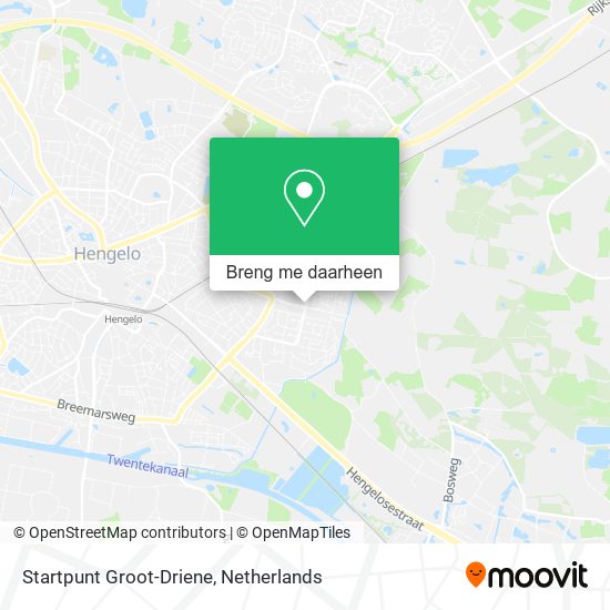 Startpunt Groot-Driene kaart