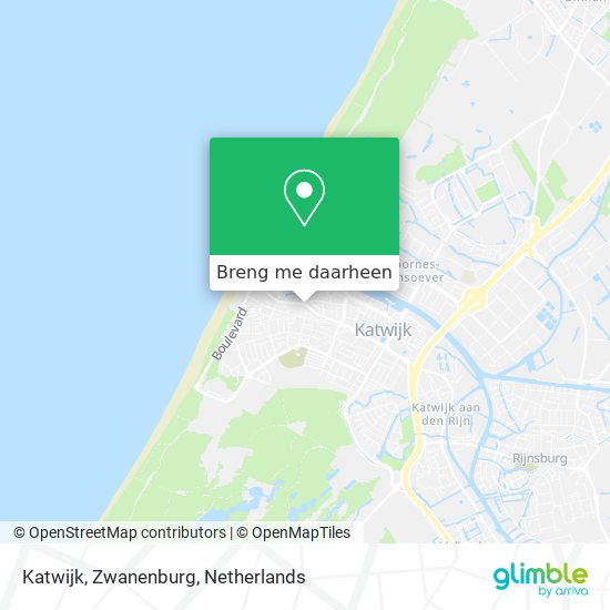 Katwijk, Zwanenburg kaart