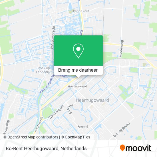 Bo-Rent Heerhugowaard kaart