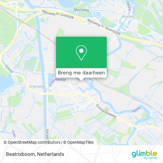 Beatrixboom kaart