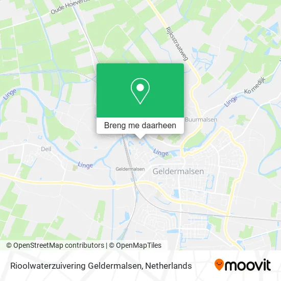 Rioolwaterzuivering Geldermalsen kaart