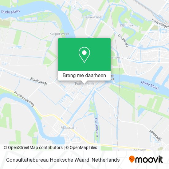 Consultatiebureau Hoeksche Waard kaart