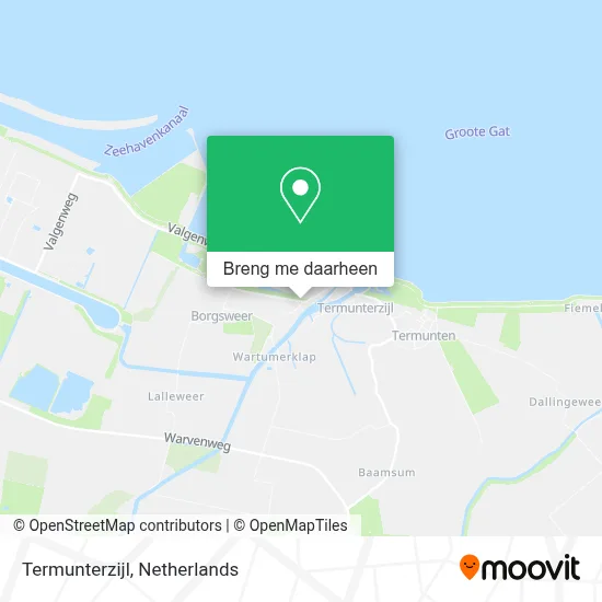 Termunterzijl kaart