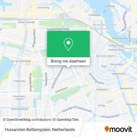 Huisarsten Bellamyplein kaart
